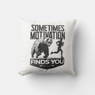 Coussin Parfois, Motivation Trouve Vous Drôle Courir Motiv
