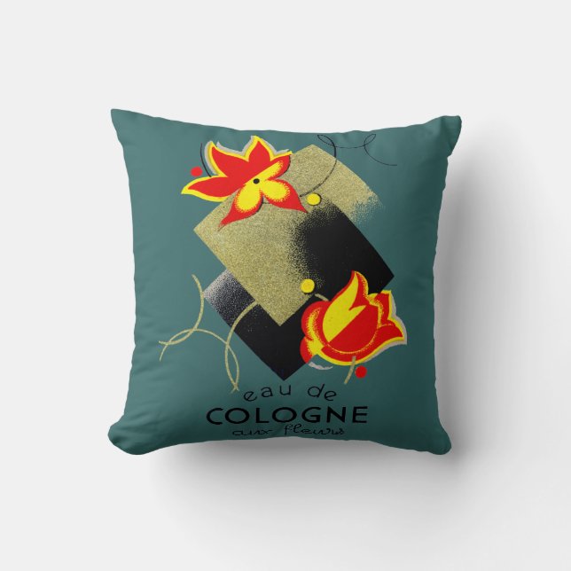 Coussin Parfum floral français 1920 (Recto)