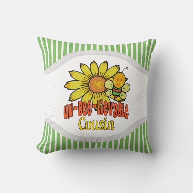 Coussin Parfums et abeilles de Cousin (Recto)
