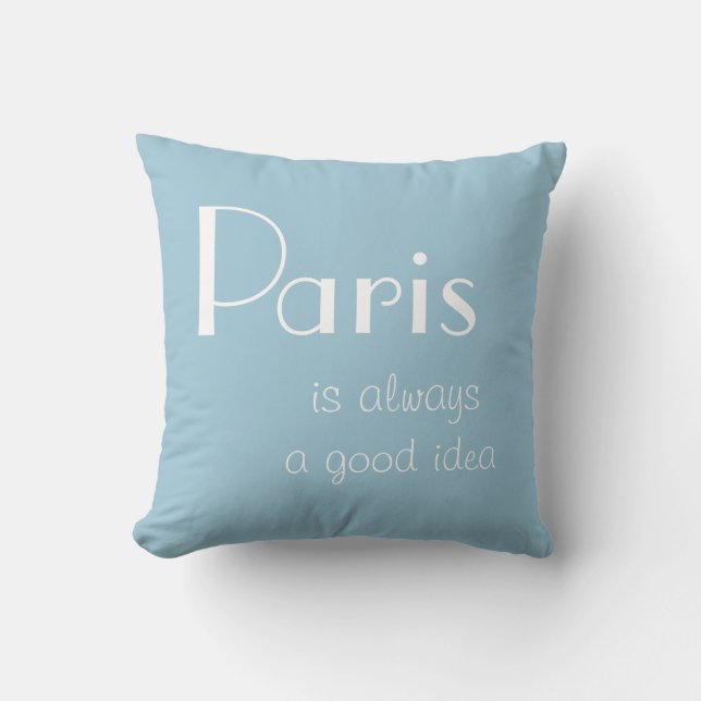 Coussin Paris est toujours une bonne idée (Recto)