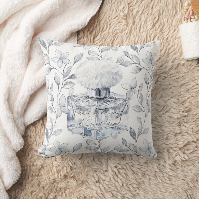 Coussin paris est toujours une bonne idée perfume leaves (Couverture)