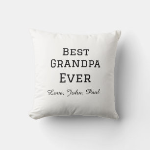 Coussin Paris grand-père jamais grand-père cadeaux nom sim