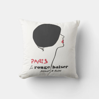 Coussin Paris - Le Rouge Baiser (Le Baiser Rouge)
