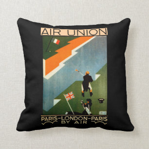 Coussin Paris - Londres - Paris par avion