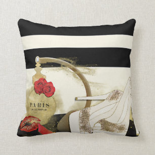 Coussin Paris Parfum Parfum Roses Talons & Rouge à Lèvres