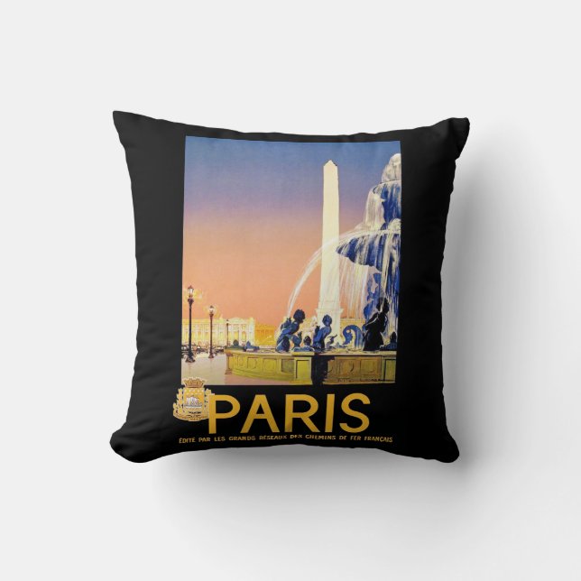 Coussin Paris ~ Place de la Concorde (Recto)