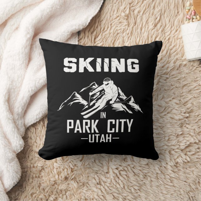 Coussin Park City Utah ski (Couverture)