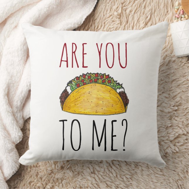 Coussin Parles-Tu Avec Moi ? Cuisine mexicaine Taco (Couverture)