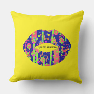 Coussin Parlez Sagesse Jaune Patio Extérieur 