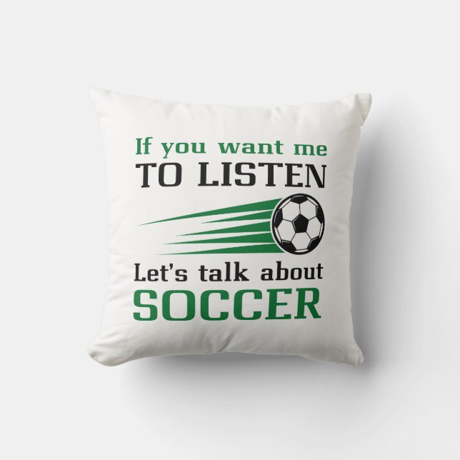Coussin Parlons de football (Recto)