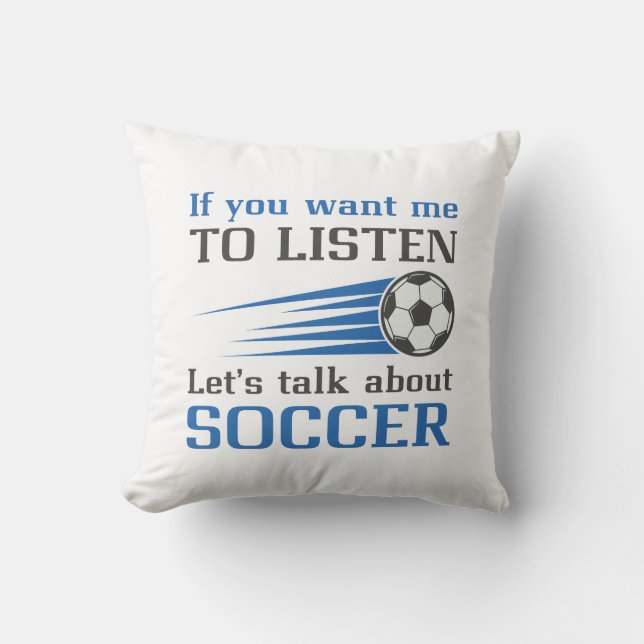 Coussin Parlons de football (Recto)