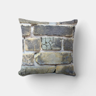 Coussin Paroi en brique de Grunge souple fissurée