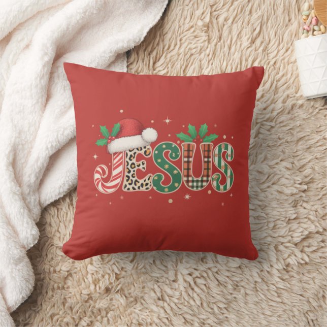 Coussin Parole religieuse chrétienne de Jésus Foi Verset d (Couverture)