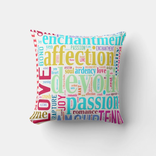Coussin Paroles d'amour #2 (Recto)
