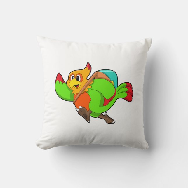 Coussin Parrot as Hiker (Recto)