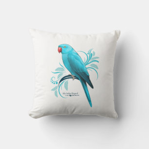 Coussin Parrot bleu indien Ringneck