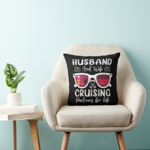 Coussin Partenaires de croisière pour la vie mari et femme