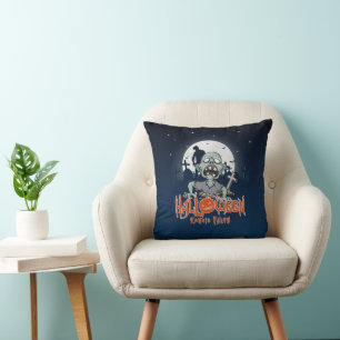 Coussin Parti Zombie d'Halloween  