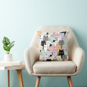 Coussin Partie de chat 16x16