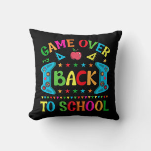 Coussin Partie terminée Retour à l'école