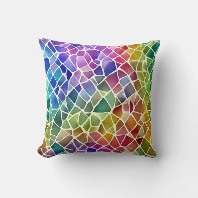 Coussin Parties scintillant Abstrait Octagon géométrique (Recto)