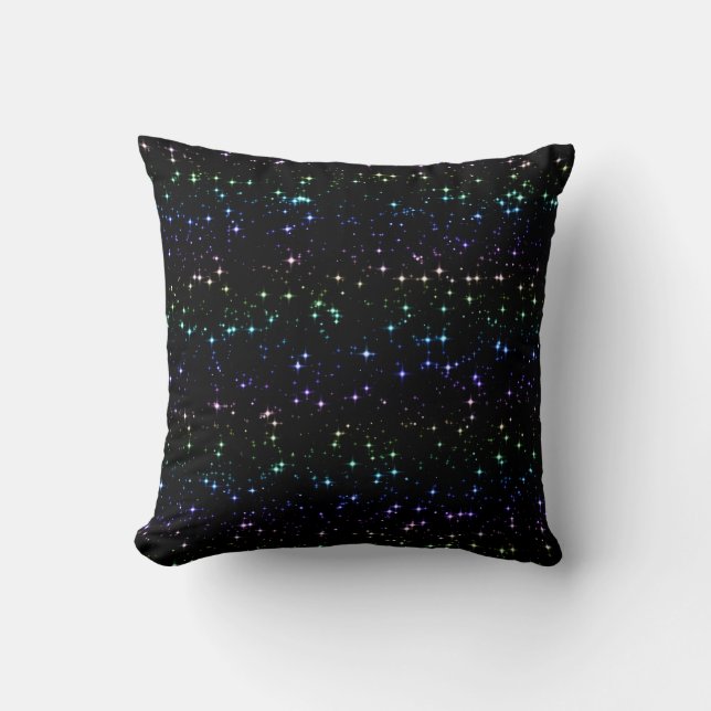 Coussin Parties scintillant arc-en-ciel scintillante dans  (Recto)