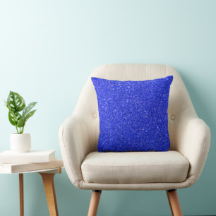 Coussin Parties scintillant Bleue