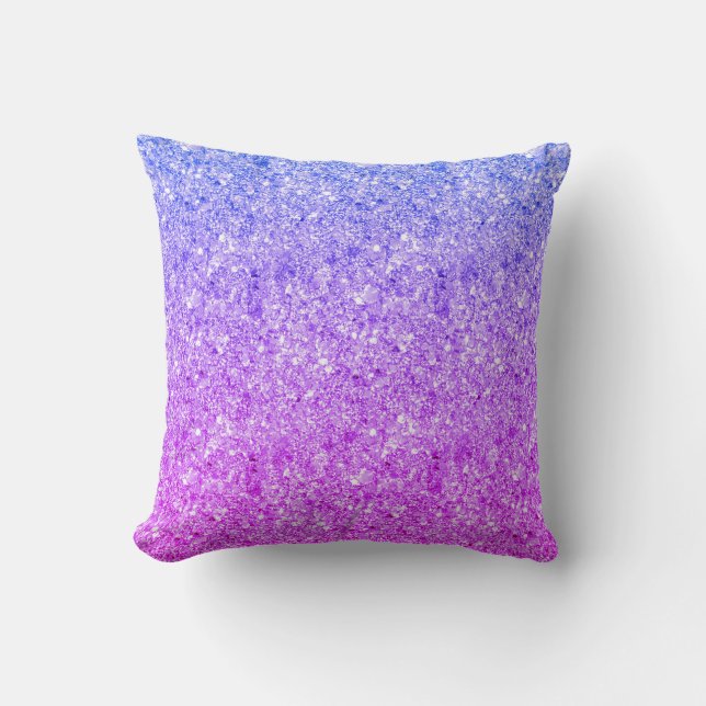 Coussin Parties scintillant colorée brillante (Recto)