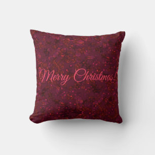 Coussin Parties scintillant de Noël joyeux et sans couture