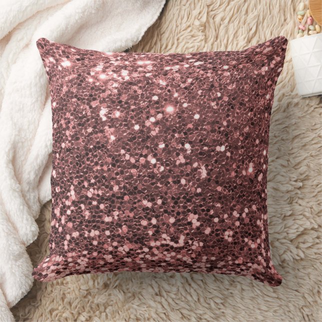Coussin Parties scintillant de séquence de Faux roses rous (Couverture)