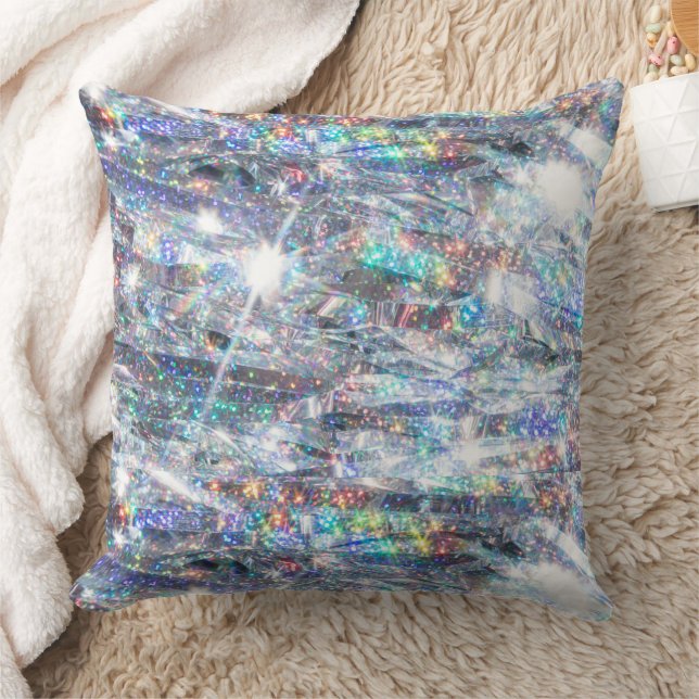 Coussin Parties scintillant d'étincelle holographique (Couverture)