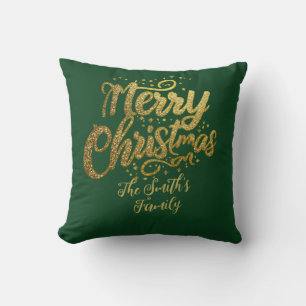 Coussin Parties scintillant d'or de la famille moderne Scr