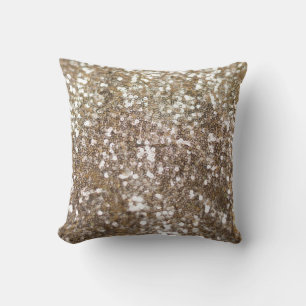 Coussin Parties scintillant d'or étincelant Glam Girly bri