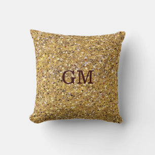 Coussin Parties scintillant d'or Sparkling Mosaique