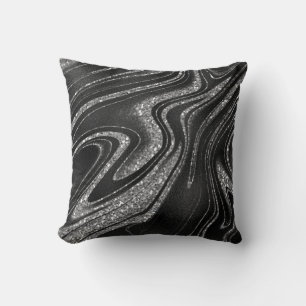 Coussin Parties scintillant en argent étincelante