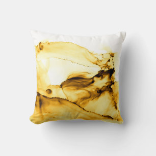 Coussin Parties scintillant Encre Alcool Art. Style Encre