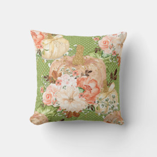 Coussin Parties scintillant et automne étincelante Floral