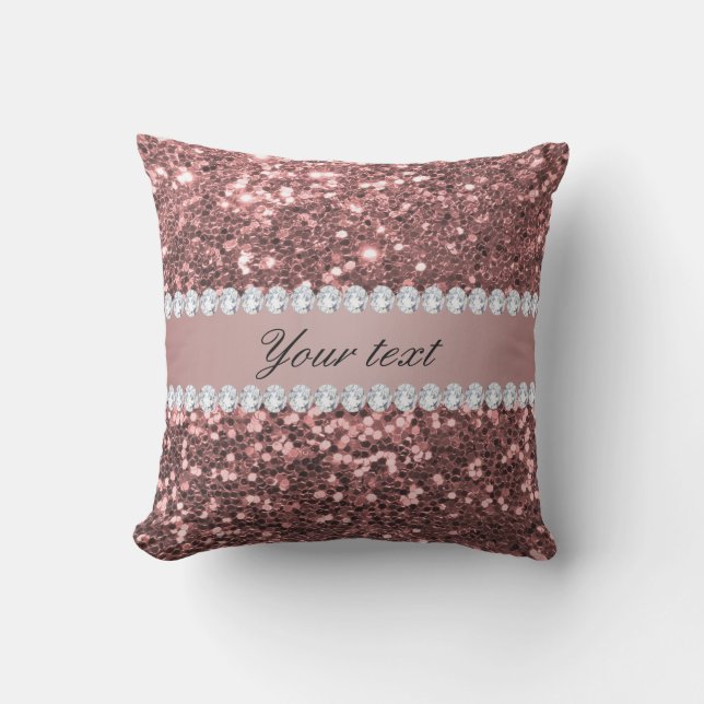 Coussin Parties scintillant et diamants de Big Rose Gold F (Recto)