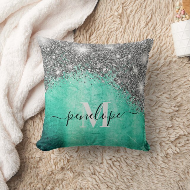 Coussin Parties scintillant et métal argenté (Couverture)