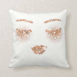 Coussin Parties scintillant étincelante des lèvres de maqu