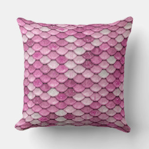 Coussin Parties scintillant étincelante Pink violet sirène
