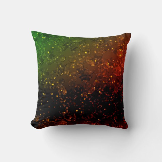 Coussin Parties scintillant étincelante transparent confet (Recto)