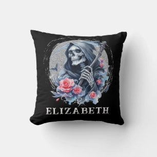 Coussin Parties scintillant fleurie Vintage Grim personnal