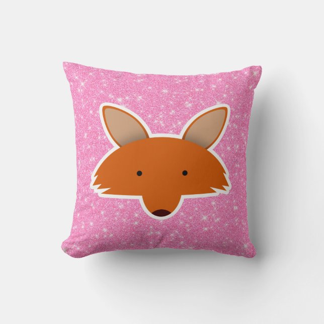 Coussin Parties scintillant Fox (Recto)