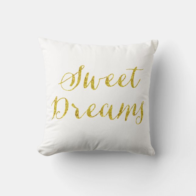 Coussin Parties scintillant Gold Faux de Sweet Dreams (Recto)