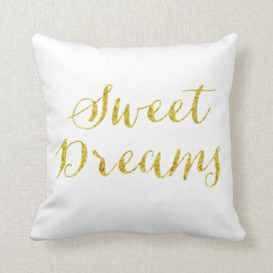 Coussin Parties scintillant Gold Faux de Sweet Dreams