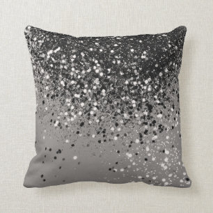 Coussin Parties scintillant gris argenté #1 #brillant