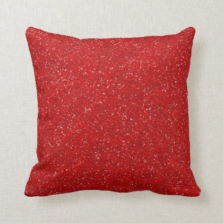 Coussin Parties scintillant imprimée bijoux rouge étincell