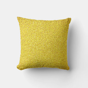 Coussin Parties scintillant Jaune Or Étincelle Motif migno