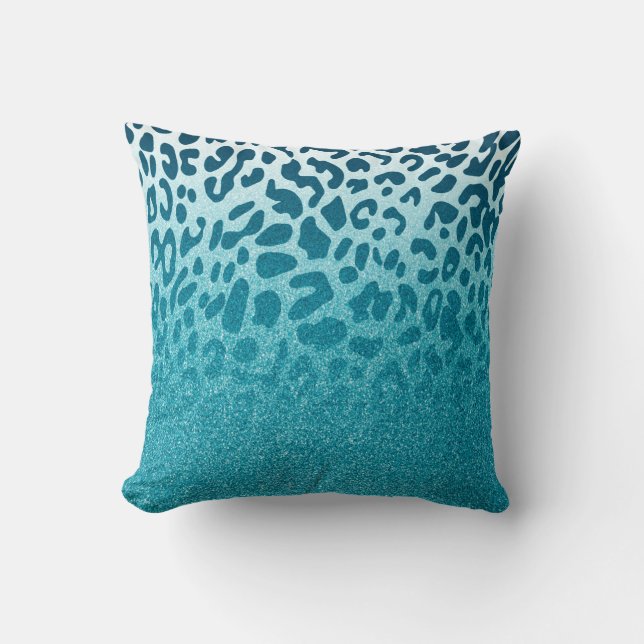 Coussin Parties scintillant Leopard (Recto)